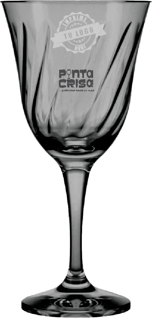 Copa Agua Lirio 12 1/4oz Negra