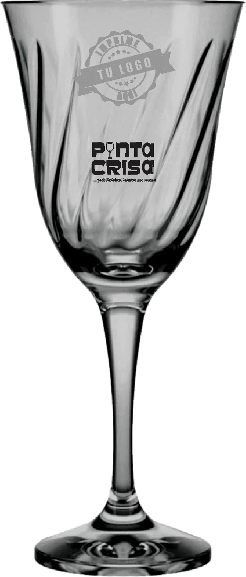 Copa Vino Lirio 8 1/2oz Negra