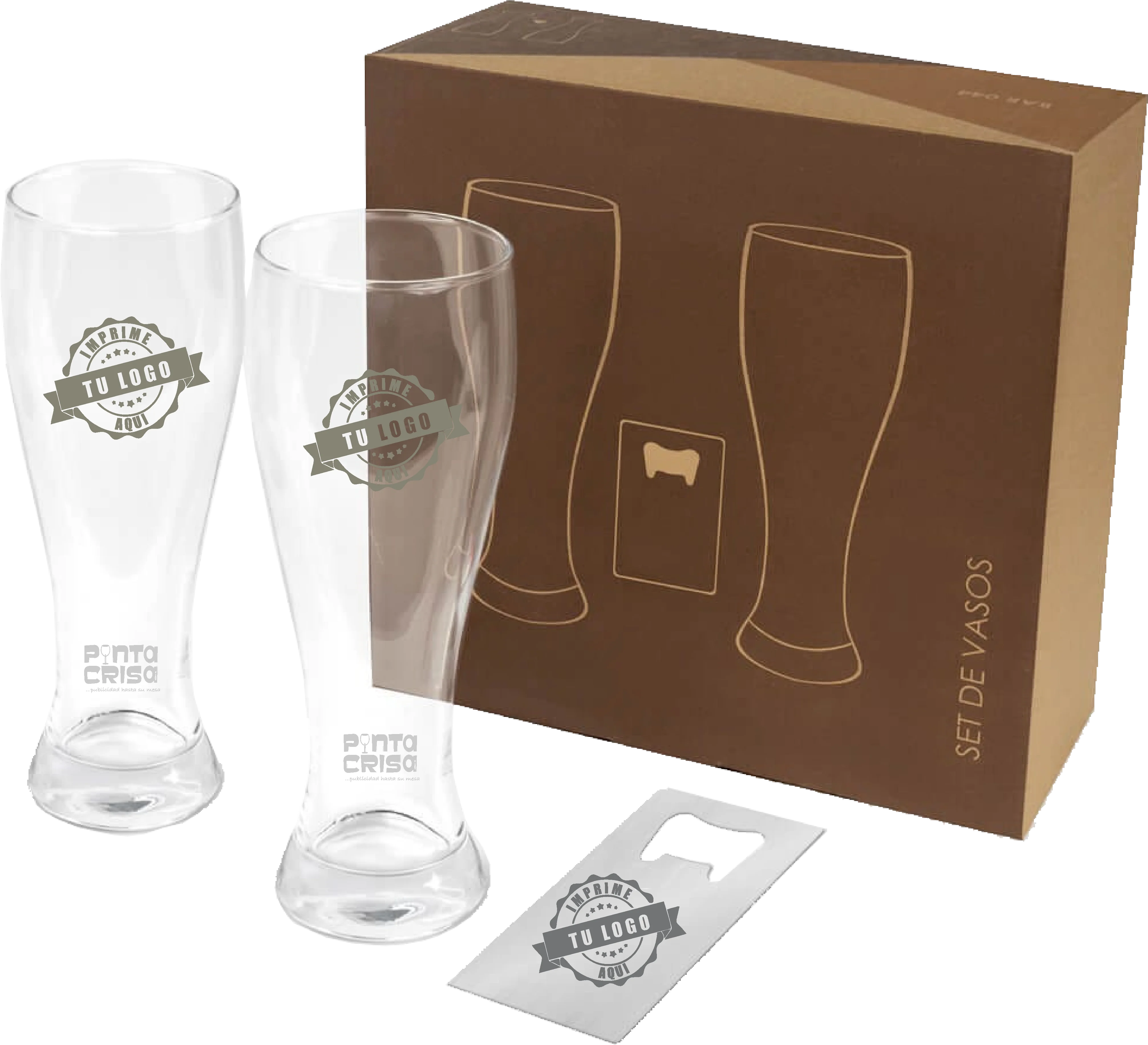 Set de Vasos para Cerveza Maltis
